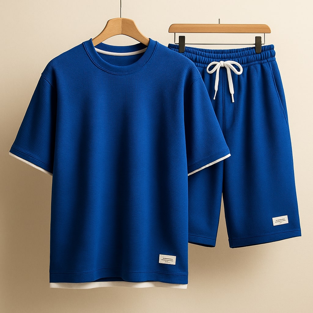 Luca Waffle‑Knit Lounge Set