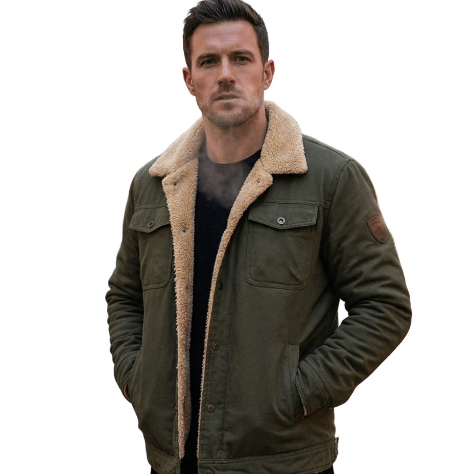 Casey | Men’s Sherpa Fleece Bomber Jacket