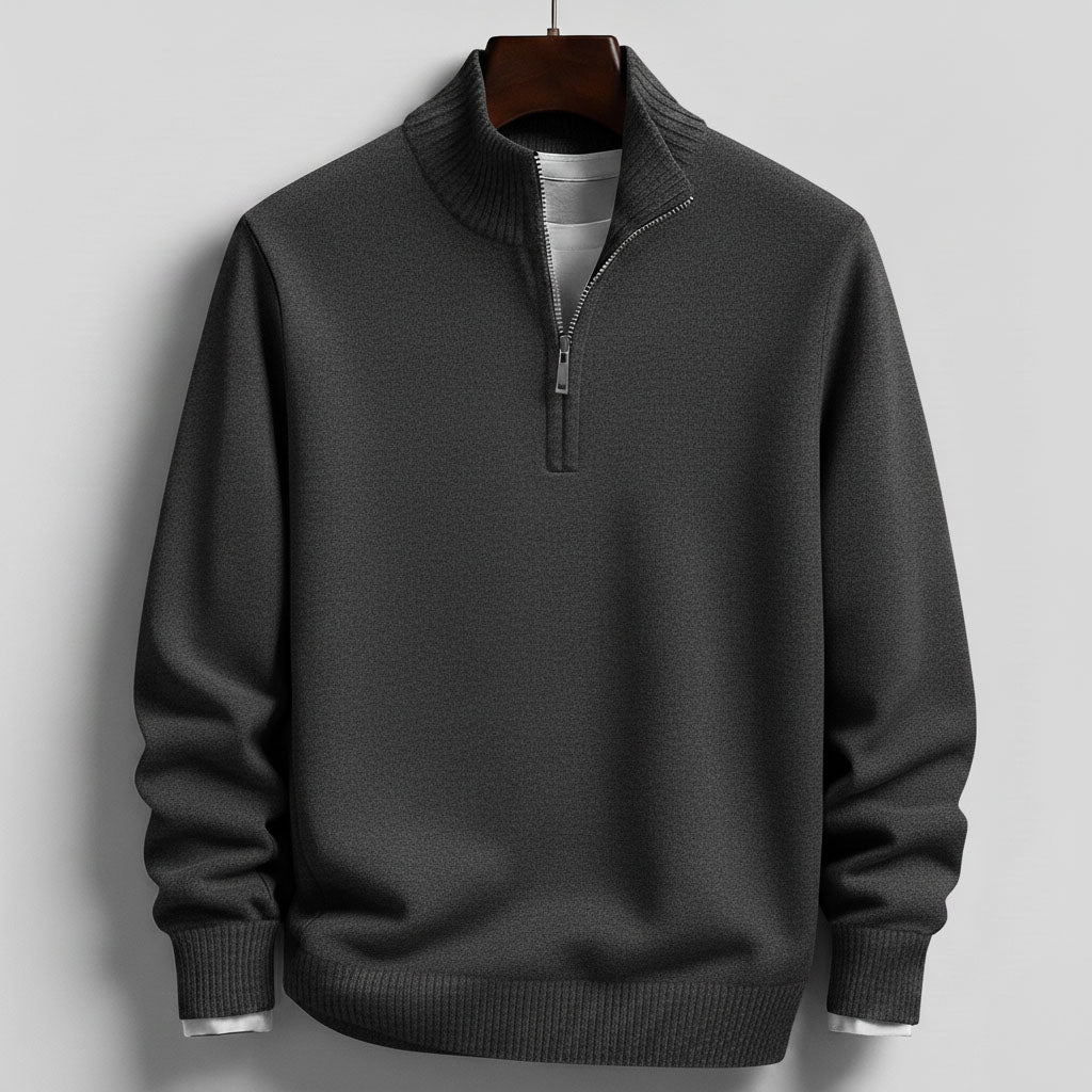 Dorian Cotton Half-Zip Sweater